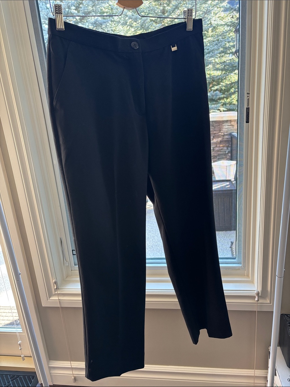 TanJay Black Women's Straight-Leg Dress Pants